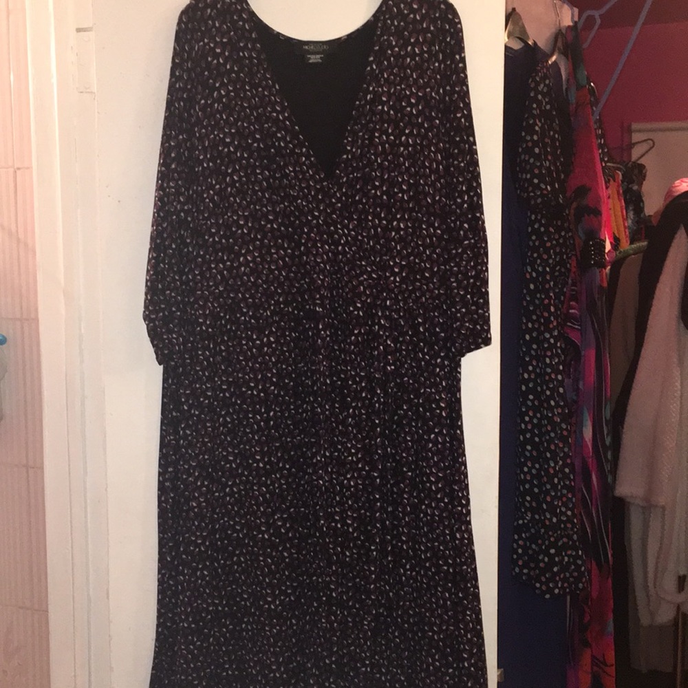 Faux wrap dress
